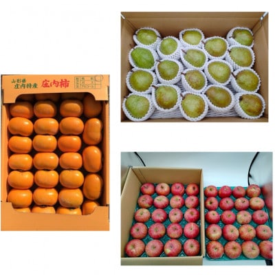 【発送月固定定期便】秋冬の山形フルーツ定期便全3回