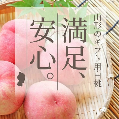 白桃 5kg(約16～20玉前後) ギフト用 大玉 品種おまかせ 山形県産 【令和7年産 先行受付】