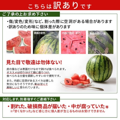 訳ありすいか 4・5L (約9kg) 1玉 山形県産 【令和7年産 先行予約】