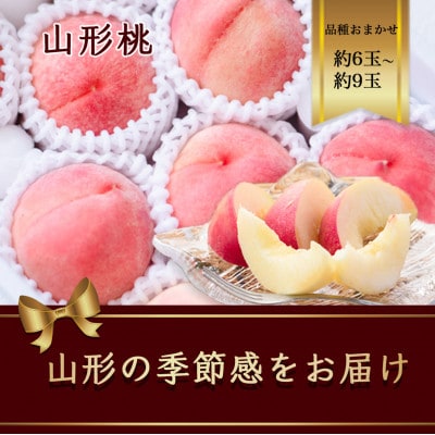 山形桃 約6玉～9玉(品種おまかせ) 約2.5kg【2025年発送先行予約】