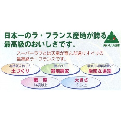 スーパーラフ(ラ・フランス) 糖度14度以上 7玉～9玉【令和7年発送先行予約】