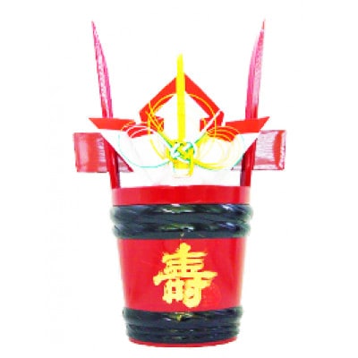 金扇　寿　角樽　霞城寿　1800ml　寿虎屋酒造　誕生・新築・創業記念・還暦に