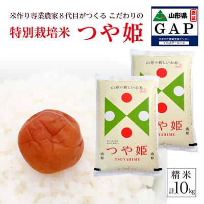 【受付】つや姫10kg　精米　令和5年産 農家直送