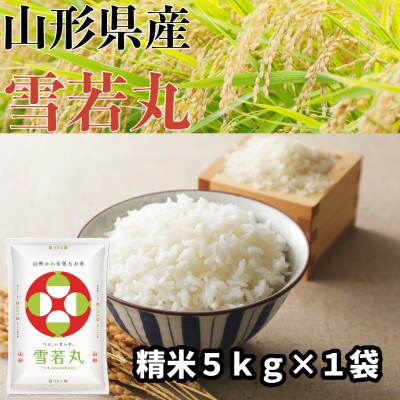山形県産 雪若丸 精米 5kg【令和6年産】
