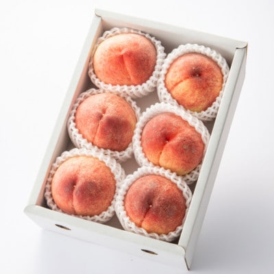 山形県産 厳選白桃 秀品 約2kg(5～9玉入り) 化粧箱 品種おまかせ