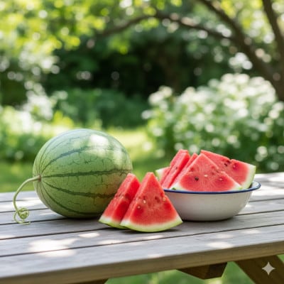 山形県産小玉スイカ2玉