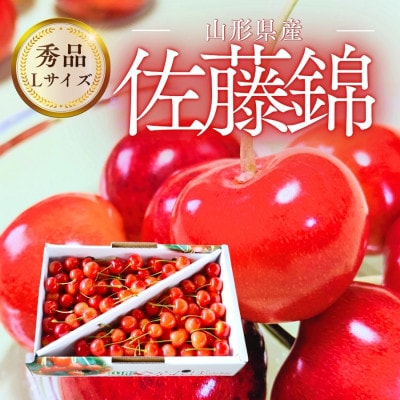 山形県産さくらんぼ佐藤錦1kgバラ詰め 秀品 Lサイズ以上