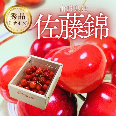 山形県産さくらんぼ佐藤錦500gバラ詰め 秀品 Lサイズ以上