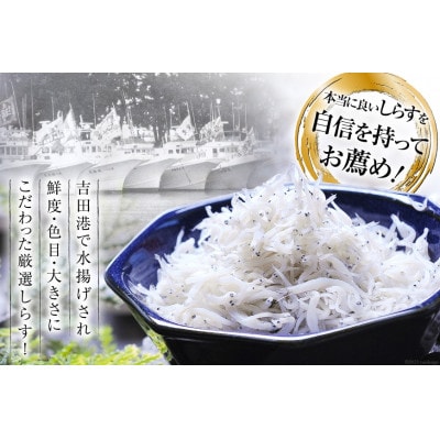 静岡県駿河湾のしらす干し100g×3パック・釜上げしらす120g×3パック