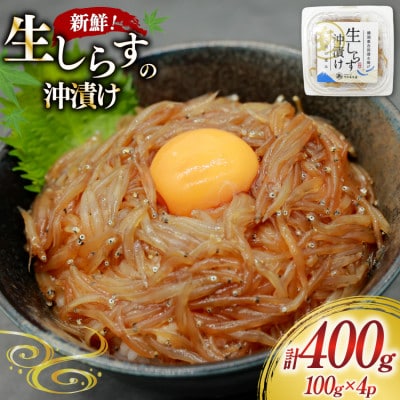 生しらす沖漬け 100g×4パック 計400g