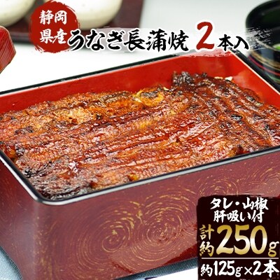 【2022年11月下旬発送】静岡県産　うなぎ長蒲焼2本入ギフトセット