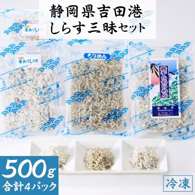 【2023年3月中旬発送】静岡県吉田港しらす三昧セット(冷凍)