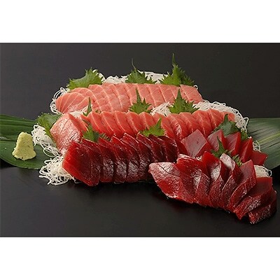 「2020年2月下旬発送」【化粧箱入り】まぐろづくし「彩」本鮪&目鉢鮪食べ比べ　ギフトセット