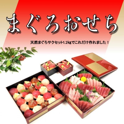 天然鮪　キハダマグロ　脂ビンチョウマグロ　サクセット　約1.2kg
