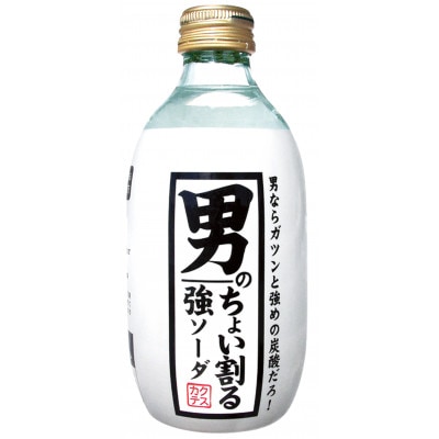 木村飲料 男のちょい割る強ソーダ 300ml×24本 強炭酸水