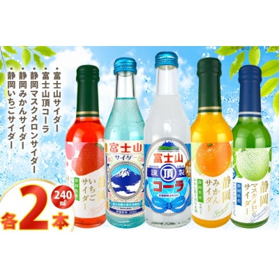 木村飲料 サイダーアソートセット 5種×各2本 計10本 炭酸飲料 ご当地サイダー