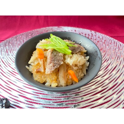 (潮騒の宿 丸徳) 　茨城県産　 黒毛和牛　常陸牛釜めし  炊き込み 2～3人前 2合分　