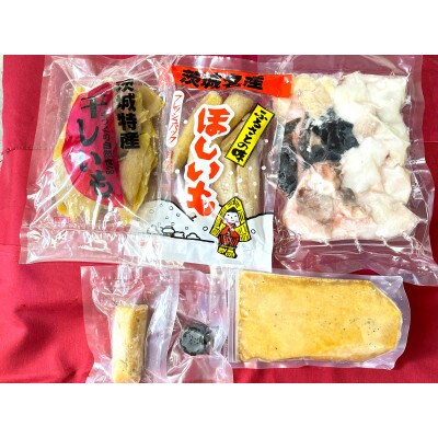 【4月発送】あん肝・あんこう鍋(湯引き済み!肝焼味噌)2～3人前・ほしいもセット