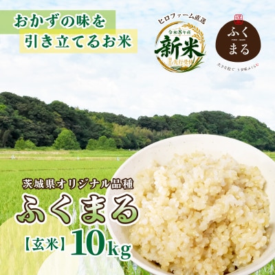 先行予約　令和8年産米　ふくまる　玄米 10kg　農家直送 ヒロファーム　茨城県ひたちなか市産