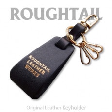 Roughtail leather works【 レザーチャームキーホルダー】ブラック