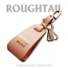 Roughtail leather works【 レザーチャームキーホルダー】ナチュラル