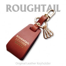 Roughtail leather works【 レザーチャームキーホルダー】ライトブラウン