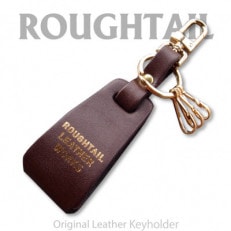 Roughtail leather works【 レザーチャームキーホルダー】ダークブラウン