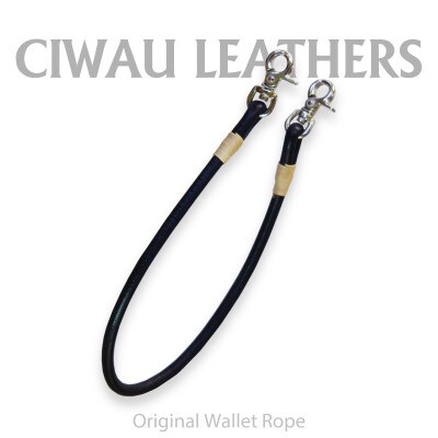 ラフテール【ウォレットロープ　丸ロープ41cm】ブラック　　CW-AC-WR-MARU-BK-41