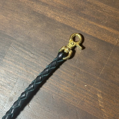 ラフテール【ウォレットロープ　四つ編みロープ50cm】ブラス　　CW-OL-ROPE-BR-50