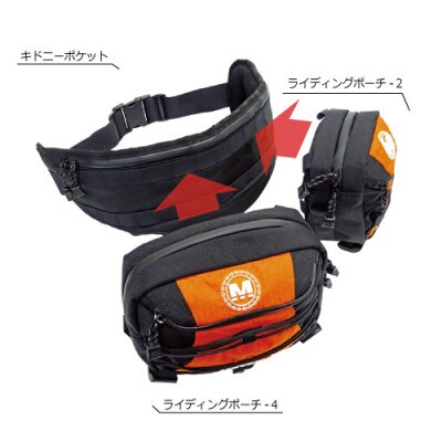 モトレック【RIDINGPOUCH-4L 】ブルー　MR-RP-4-BL
