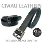 ラフテール【AGE CRAFT-01(38mm) 】XLサイズ　BELT-AC01-BK-SV-XL
