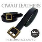 ラフテール【AGE CRAFT-01(38mm) 】Mサイズ　BELT-AC01-BK-BR-M