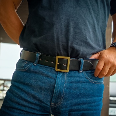 ラフテール【AGE CRAFT-01(38mm) 】XLサイズ　BELT-AC01-BK-BR-XL
