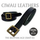ラフテール【AGE CRAFT01(38mm) 】XXXL　BELT-AC01-BK-BR-XXXL