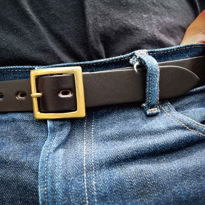 ラフテール【AGE CRAFT02(28mm) 】M　BELT-AC02-BK-SV-M