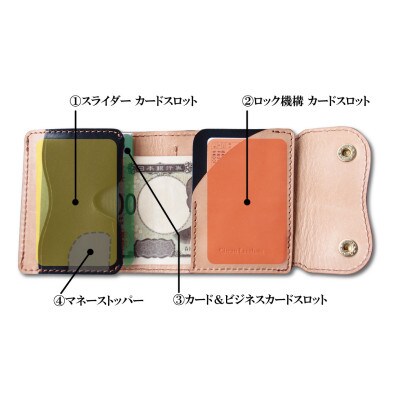 ラフテール　ハンディBOXウォレット【KURA・蔵】ナチュラルグロウ