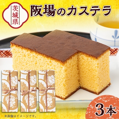 【職人が手焼き・地元で人気の阪場のカステラ】1号×3本セット