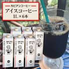 カピアンコーヒー　アイスコーヒー1L×6本　深いコクと香り