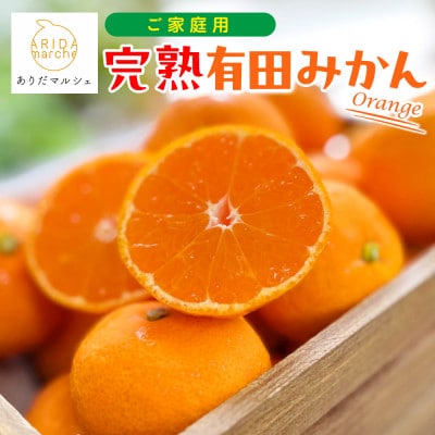 【先行受付 10月～発送】有田育ちのご家庭用完熟有田みかん　5kg