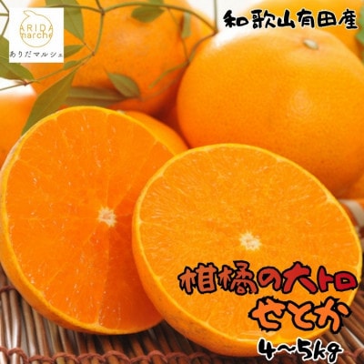 ≪先行予約 2027年2月～発送≫和歌山有田の濃厚せとか 約4～5kg(ご家庭用)