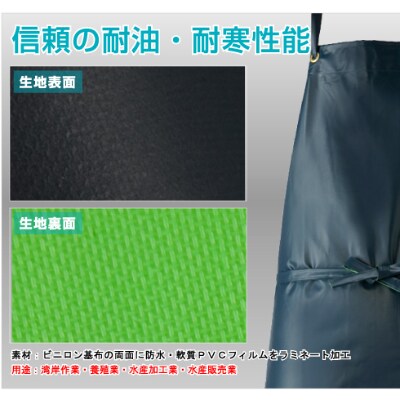 作業用　角前掛　2点セット 610白 90×90 15175610