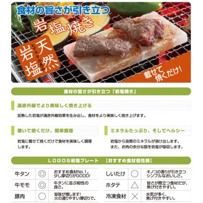 LOGOS岩塩プレートグリルセット81065990/81060970