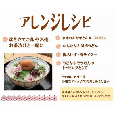 紀州南高梅プレミアム塩分約3%(850g)