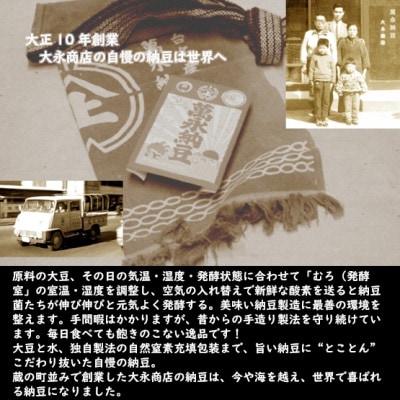 【全国納豆鑑評会受賞】伊達藩 永太郎納豆 小粒 10箱(1箱:小粒45g×2)