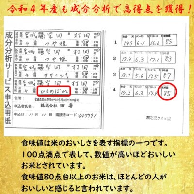 令和4年産 ひとめぼれ 玄米10kg 宮城県村田町産