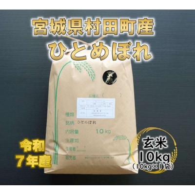 令和7年産 ひとめぼれ 玄米10kg 宮城県村田町産
