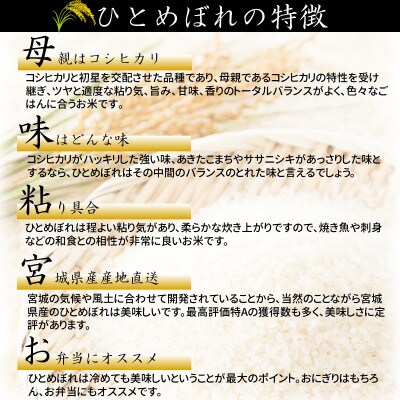 令和4年産 宮城県産ひとめぼれ 玄米10kg
