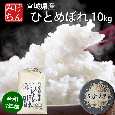 令和7年産　宮城県産ひとめぼれ10kg　5分づき