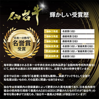 【A5仙台牛】ももスライス 400g×1 すき焼き・しゃぶしゃぶ用