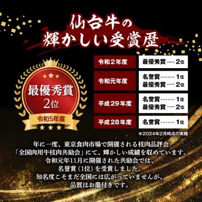 【A5仙台牛】こだわり合挽ハンバーグ 140g×10(合計1400g)